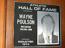 W. Poulsen ski award plaque210