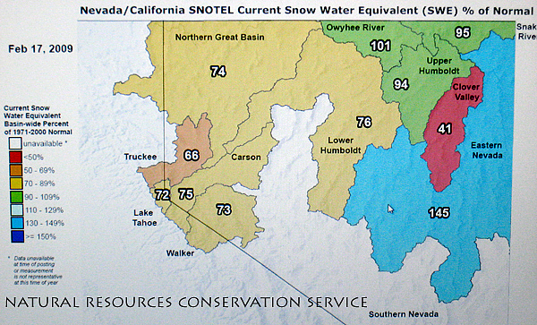 Nugget #166 F Current Nevada Precipitation Map Nugget #166 F Current Nevada Precipitation Map