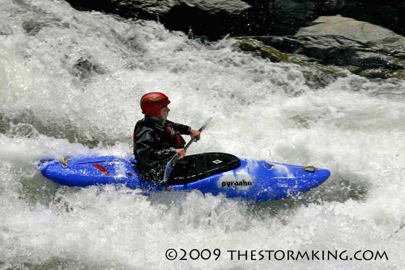 Nugget #173 D Kayaker in Flight Nugget #173 D Kayaker in Flight