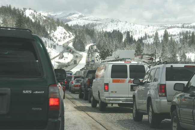 Nugget #65 A I 80 traffic eastbound to Sierra Nugget #65 A I 80 traffic eastbound to Sierra