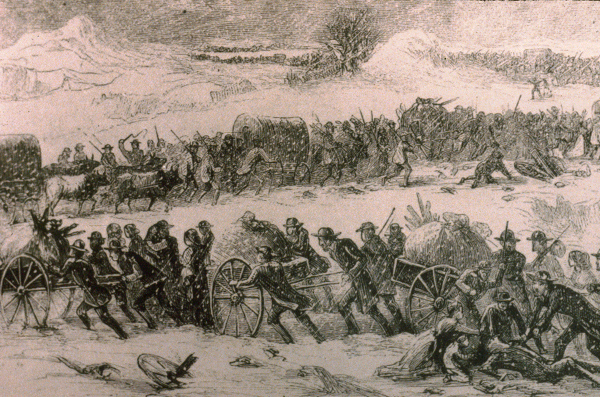 Nugget #81 A 1856 Handcart snow Nugget #81 A 1856 Handcart snow